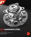 Two Pack Rear Wheel Bearing And Hub Assembly 5 Lug Fit For Honda Civic 2006 To 2012 Hybrid Models displayed front view