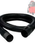 Seven Foot Replacement Hose For Wet Dry Vacuums 1 7 8 Inch Inlet Industrial Grade Vacuum Hose Attachment Heavy Duty Flexible For Dry Cleanup And Wet Spills Fits Most Shop Vacs shown coiled with visible inlet