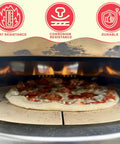 Backyard Pizza Stone Cordierite For Outdoor Ovens And Grills, Fits Solo Stove Pi Prime And Most Ovens, pizza baking.
