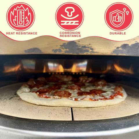 Backyard Pizza Stone Cordierite For Outdoor Ovens And Grills, Fits Solo Stove Pi Prime And Most Ovens, pizza baking.