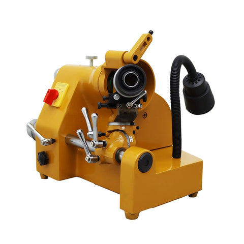Professional Grade Benchtop Cutter And Drill Bit Sharpener Machine For High Speed Steel Carbide, front view with adjustable features.