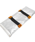 Heavy Duty Welding Hand Pad Heat Glove Protector with Aluminum Back and Double Layer PU Leather for industrial use