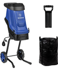 Corded Electric Wood Chipper Shredder Be The Yard Boss With 1.7 Inch Capacity And 15 Amp Motor built to handle thick branches
