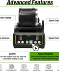 Brushless Rock Tumbler Kit With Massive 2.5Lb Capacity showing advanced features including timer and speed controls