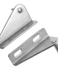 Heavy Duty Stainless Steel Refrigerator Door Hinges 28mm Pivot Distance Two Pack Freezer Door Replacement Parts close-up view