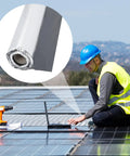 Top Shelf Self Adhesive Roofing Felt Repair Tape Built Badass To Stop Leaks And Seal Surface Cracks Fast For Flat Roofs And Decks close-up on a roll.