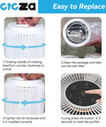 Steps to install 2 Pack Replacement Filter for H7126 Mini Air Purifier 3 in 1 True Air Filter with Activated Carbon and Pre Filter