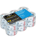 Heavy Duty Packing Tape Refills 12 Pack, 2.7 Mil Clear Packaging Tape, 1.88 Inch By 68 Yards, No Residue Quiet Unwind, bundle view
