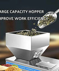 Game Changer Stainless Steel Automatic Powder Filling Machine For Seeds And Grains Compact Countertop Weighing Dispenser with large capacity hopper