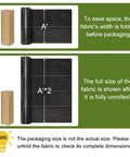 Folded and unfolded Heavy Duty 3oz Weed Barrier Fabric 4ft By 300ft Permeable Ground Cover For Garden And Lawn Projects with packaging