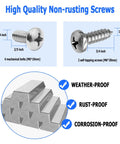 High-quality non-rusting screws image for Front License Plate Bracket For Hyundai And Kia 2000 2023 Front Bumper Plate Mounting