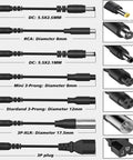 Various connectors for 36V Li Ion Battery Charger 42V 2A For Electric Scooters Hoverboards And E Bikes Compatible With 36V Battery Packs
