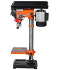 10 Inch Benchtop Drill Press With 12 Variable Speeds Ranging From 380 To 3130 Rpm and precision laser guide for accurate marking.