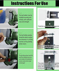 Instructions for use of Compact Dual Wheel Bench Grinder With Electric Knife Sharpening Station and Safe Eye Shields.
