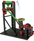 Dynamic XM Construction Set Multi With 280 Parts For Marble Run Builds showing adjustable launch pad and rotary funnel.