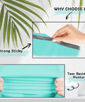 Teal Poly Mailers 6 By 9 Inches Self Seal Waterproof Shipping Envelopes Bulk Pack Of 200 shown with strong adhesive strip and tear resistance