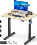 Slick 32 Inch Electric Standing Desk Built Tough With Swivel Rolling Casters And No Sweat Height Switches For A Go To Remote Work Spot You Will Love, featuring a modern design and adjustable height.