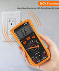 Person using Versatile Digital Multimeter Tester For Home Auto And Industrial Use Handy Volt Meter For AC DC Voltage Current