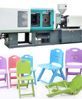 Pro Level Hydraulic Injection Molding Machine For Plastic Chair And Home Goods Fabrication Customizable Multi Material Setup Factory Workhorse That Grinds All Day Without Breaking A Sweat with colorful plastic chairs.