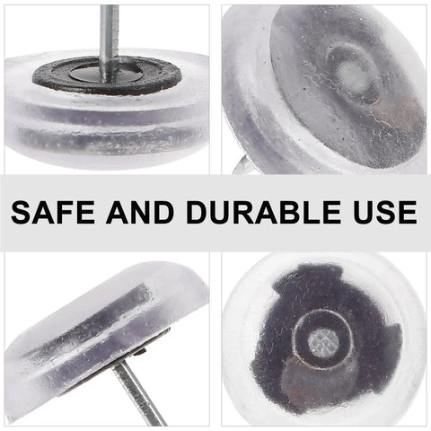 Leveling Feet Furniture Sliders 100 Pack Silicone Nail On Round Table Chair Leg Pads Floor Protectors Mute Adjustable