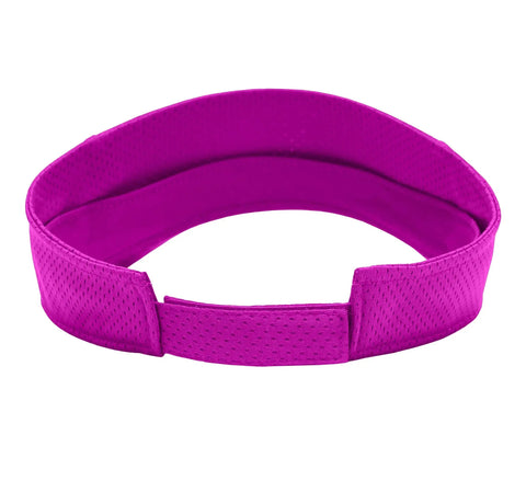 Pink Sun Visor For Hard Hats Breathable Mesh And MoistureWicking Backing Adjustable Velcro Fit One Size Adult