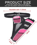 Archery Hip Quiver With Three Detachable Arrow Tubes in pink and black, adjustable sash, 11-20 inches, size 5x18 inches.