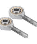 Beefy Galvanized Joint Bearing For Mechanical Linkage, Male Rod End With Left Thread, SAL6T K, 6mm Bore, Self Lubricating, Heavy Duty 4.4kN Dynamic Load And Solid Static Load For Repair Tasks, two bearings