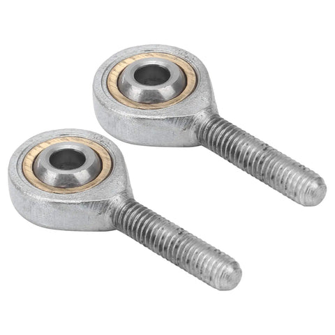 Beefy Galvanized Joint Bearing For Mechanical Linkage, Male Rod End With Left Thread, SAL6T K, 6mm Bore, Self Lubricating, Heavy Duty 4.4kN Dynamic Load And Solid Static Load For Repair Tasks, two bearings
