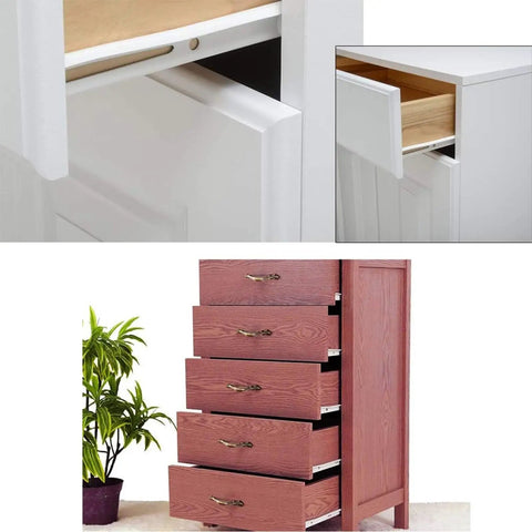 Top Notch White Steel Roller Drawer Slides One Pair Bottom Mount Heavy Duty Cabinet Runners With Slick Rollout Action Built Tough For Dresser Keyboard Shelf And Garage Workbench Assembly In Various Lengths