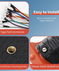 Y type fork terminals and removable parts of Heavy Duty 6 Button Wireless Crane Remote Control for Industrial Hoist.