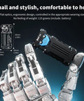 Robotic hand holding X2 Rechargeable EDC Flashlight 2500 Lumen Portable Pocket Light With Three Piece P9 LED 175 Degree Wide Flood