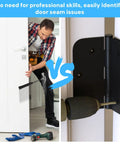 Interior Door Hinge Shims 3.5 Inch Pack of 10 Realign Door Gaps and Seal Air Leaks With Quick Spacing Adjustment No Fuss Easy Fix Trimable PVC Spacers For Simple Door Alignment And Problem Solving in use comparison