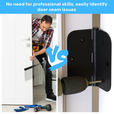 Interior Door Hinge Shims 3.5 Inch Pack of 10 Realign Door Gaps and Seal Air Leaks With Quick Spacing Adjustment No Fuss Easy Fix Trimable PVC Spacers For Simple Door Alignment And Problem Solving in use comparison