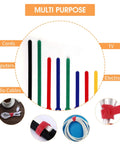 80 Pcs Reusable Cable Ties Set With 6 8 10 Inch Adjustable Wire Ties Hook And Loop Straps Cord Organizer Multicolor Pack In Five Colors