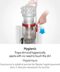 Big Ball Turbinehead Vacuum Cleaner With 250 Air Watts Suction showing hygienic dirt ejection system