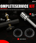 Heavy Duty CV Axle Bearing Puller Tool Kit Wrenchin Essentials For Toyota 8 Inch Clamshell parts including puller and seals.