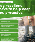Lightweight Hiking Socks With Permethrin Bug Repellent For Mosquitoes, Ticks, And More, EPA-Registered Outdoor Gear displayed on person