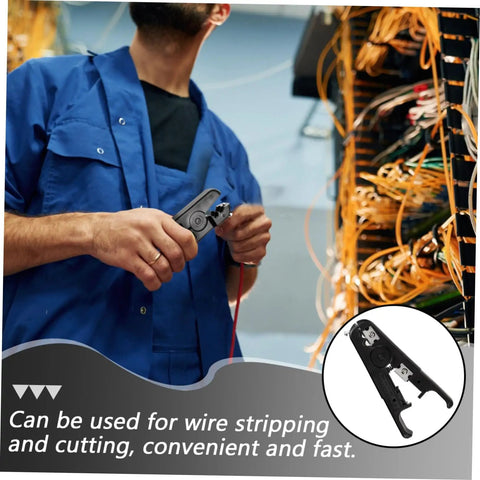 Heavy Duty Wire Cutters And Electrical Wire Stripper Pliers Featuring A Comfortable Grip For No Sweat Cable Stripping Fast Cutting And Rugged Build, shown in use.
