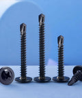 Heavy Duty Self Tapping Screws Assortment Kit For Metal Size 8, 180 Pieces, 410 Stainless Steel Self Drilling Screws