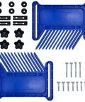 Stackable Featherboard Safety Tool For Table Saws, Router Tables And Band Saws With Miter Slots, Set of 2, blue with hardware