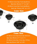 Universal Wheel Balancer Taper Cone Set Four Piece Kit Made From Heavy Duty Carbon Steel designed to fit various shaft sizes.