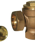 Thermostatic Steam Trap 125 Psi 353F Three And One Eighth Inch Length With Three Quarters Inch FNPT Connections Brass Body
