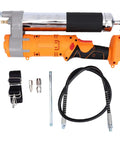 Cordless Electric Grease Gun With 2 In 1 Rotating Handle For Maximum Comfort And High Pressure Lubrication, components visible