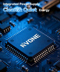 Close-up of a microchip on a circuit board showcasing clean energy for guitar pedal board with power supply 10 isolated outputs.