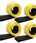 TOPZEA 4-pack yellow nylon lifting straps (6 ft x 2 in) with black padded ends