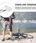 Upgrade Your Ride With This 49cc Spring Loaded Chain Tensioner Kit. silver chain tensioner with roller for bicycle chain