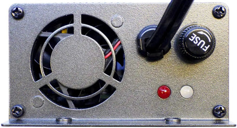 Back view of 24V 5A Pro Grade Smart Aircraft Battery Charger For Lead Acid Batteries Including Conventional, Maintenance Free, Deep Cycle, Gel Type And VRLA Models With Impedance Tracking For A Full Charge Every Time.