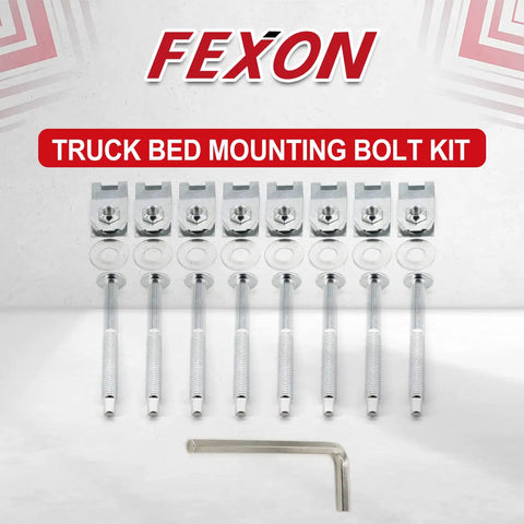 Beefy Truck Bed Mounting Hardware Kit with Eight Bolts Washers and Captured Nuts Replacement for 1999 2016 Ford Super Duty