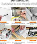 Step-by-step installation guide for Heavy Duty Electric Attic Ladder With Foldable Retractable Tracks.