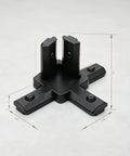 Awesome V Slot Aluminum Corner Brackets For 20 Series Extrusion Frames, black heavy duty bracket with set screws.